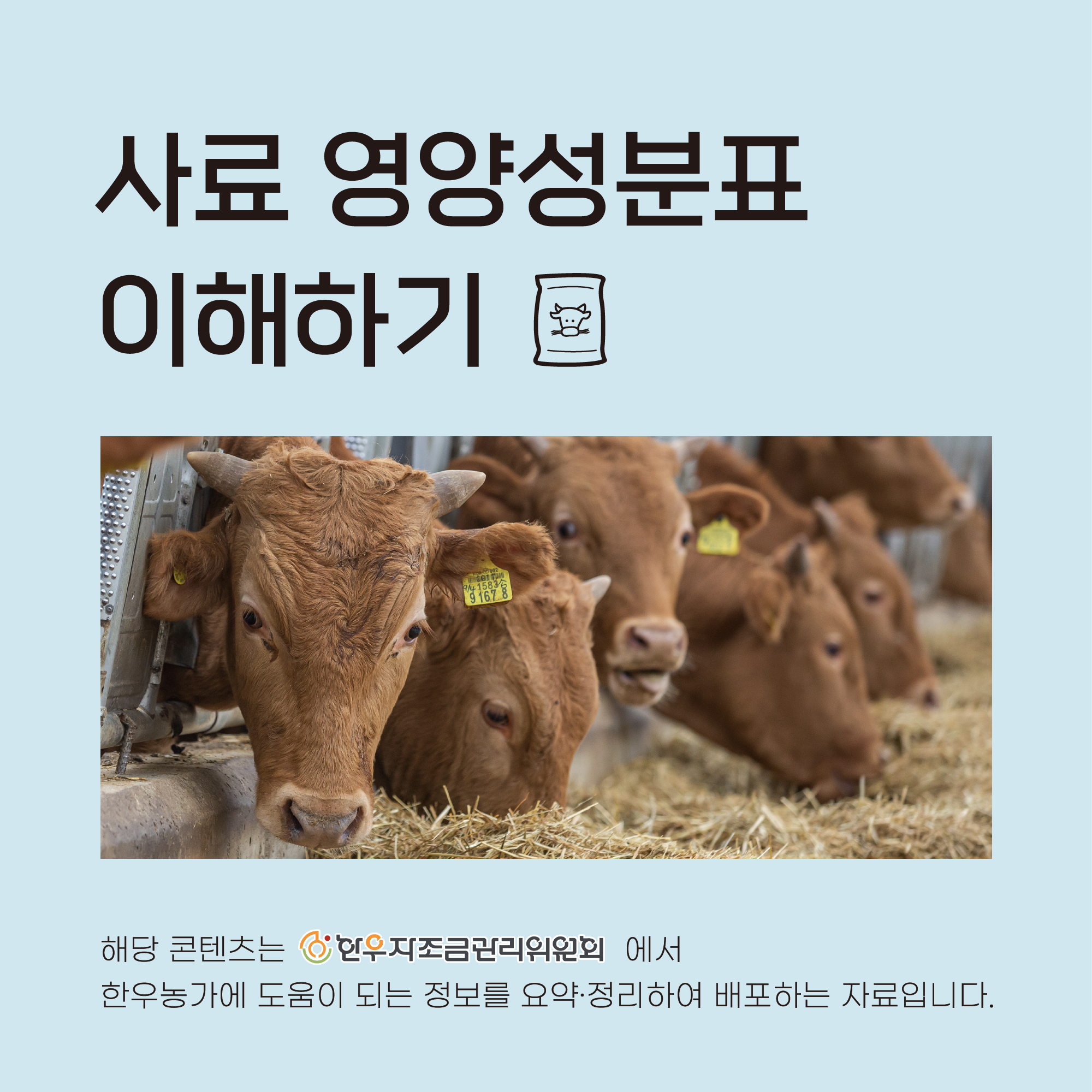 사료 영양성분표 이해하기