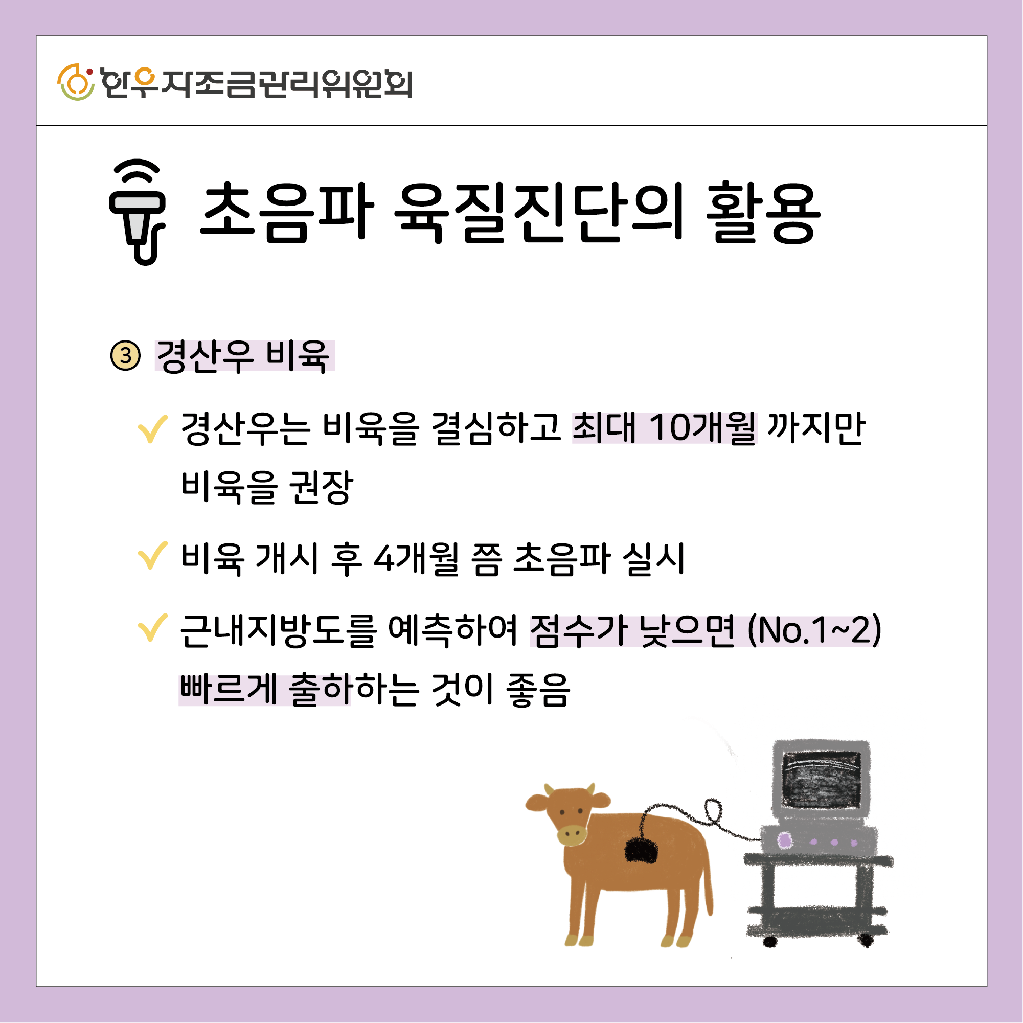 초음파 육질진단 활용하기